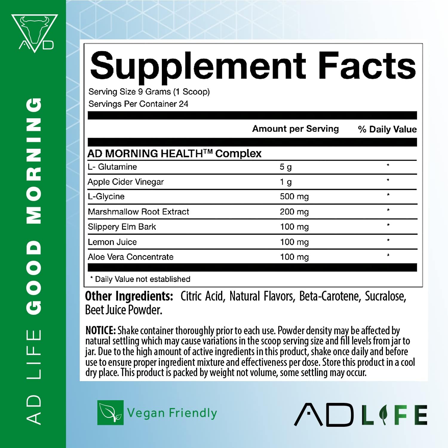 Project AD Life Good Morin Detox and Gut Performance Drink