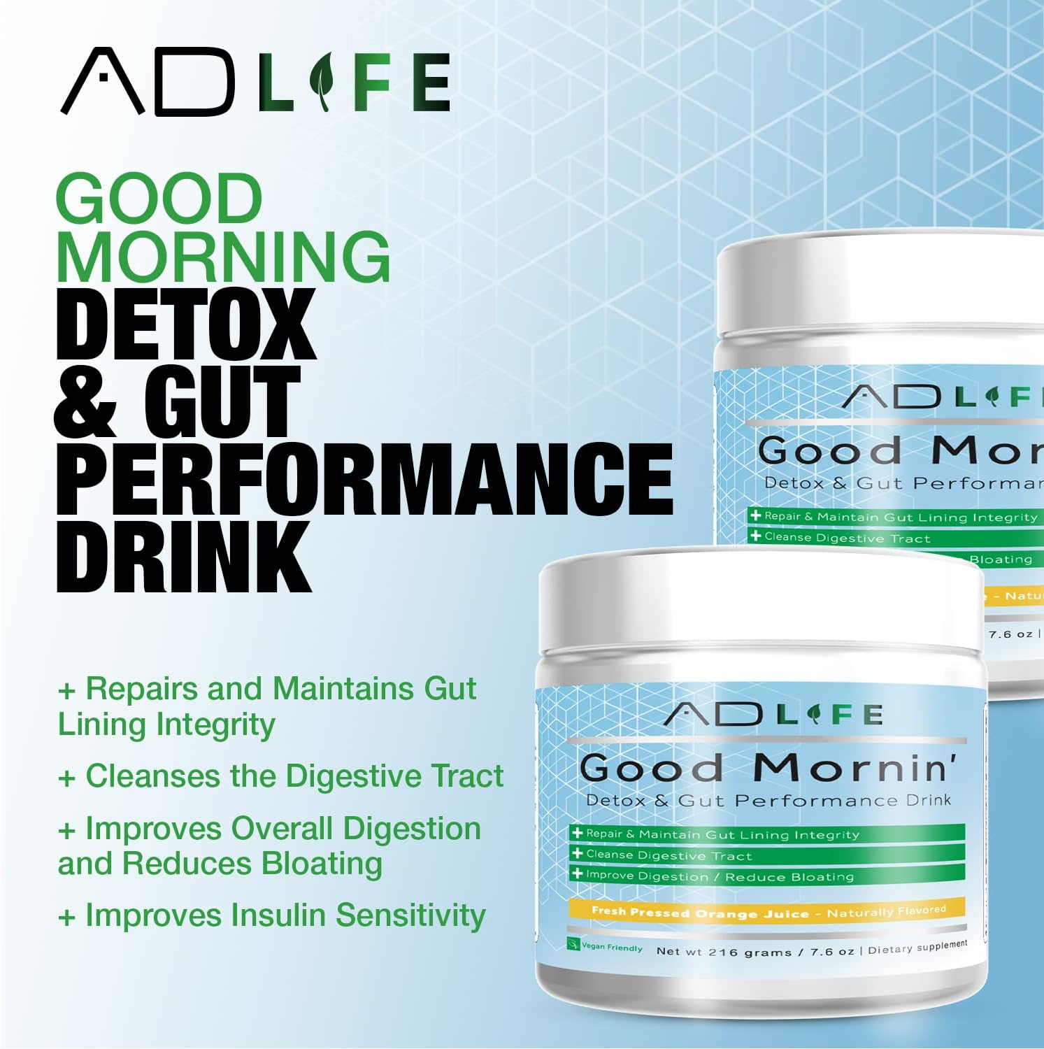 Project AD Life Good Morin Detox and Gut Performance Drink