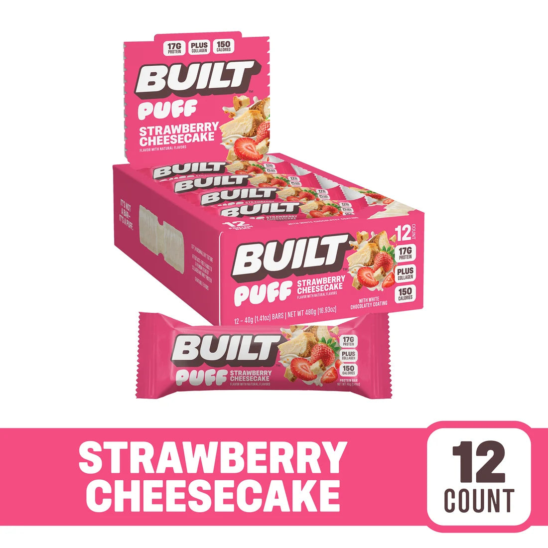 Built Puff Limited Edition Strawberry Cheesecake