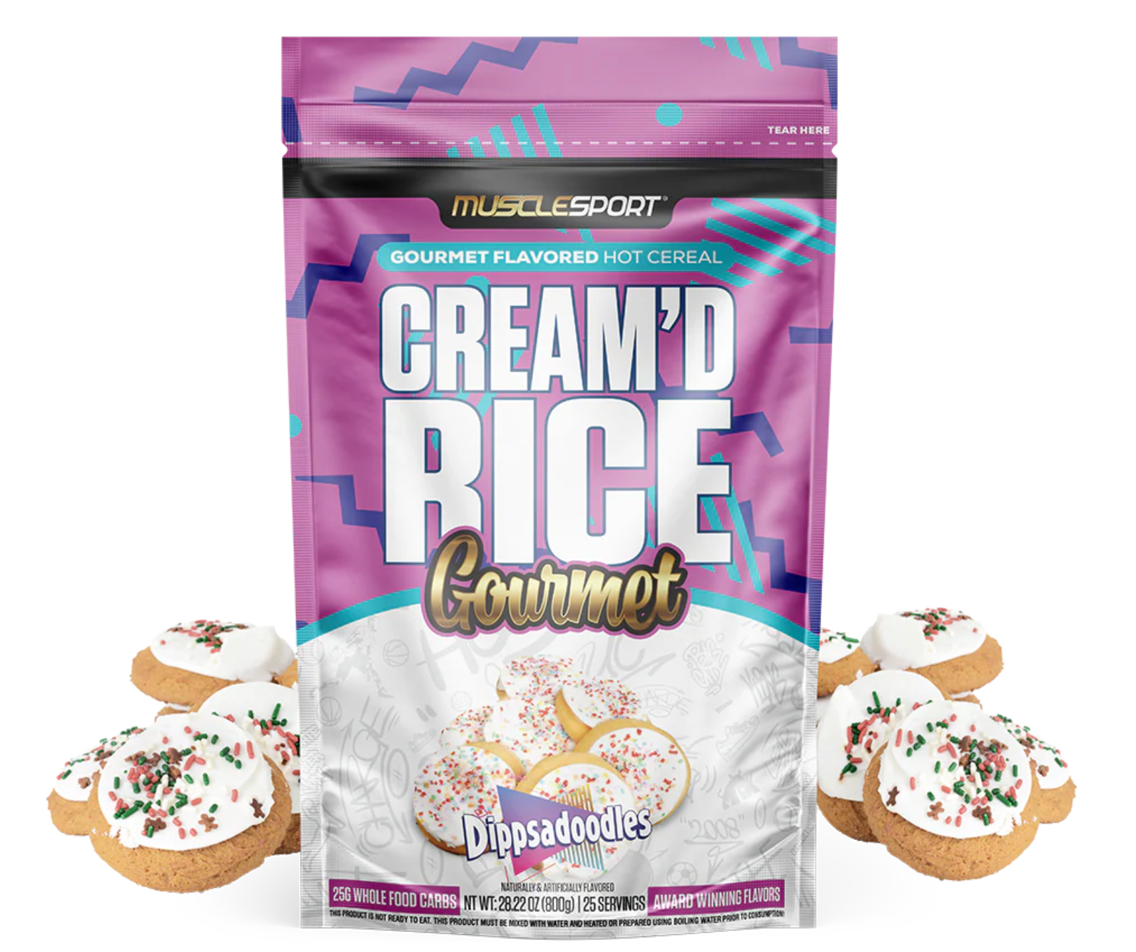 MuscleSport Cream'd Rice Gourmet - Hot Cereal - 25 servings