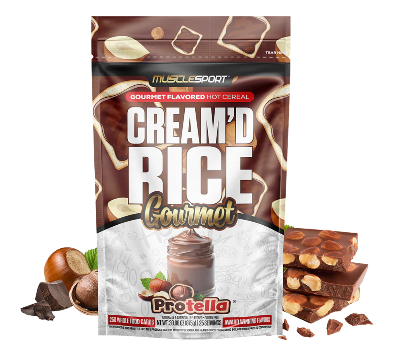 MuscleSport Cream'd Rice Gourmet - Hot Cereal - 25 servings