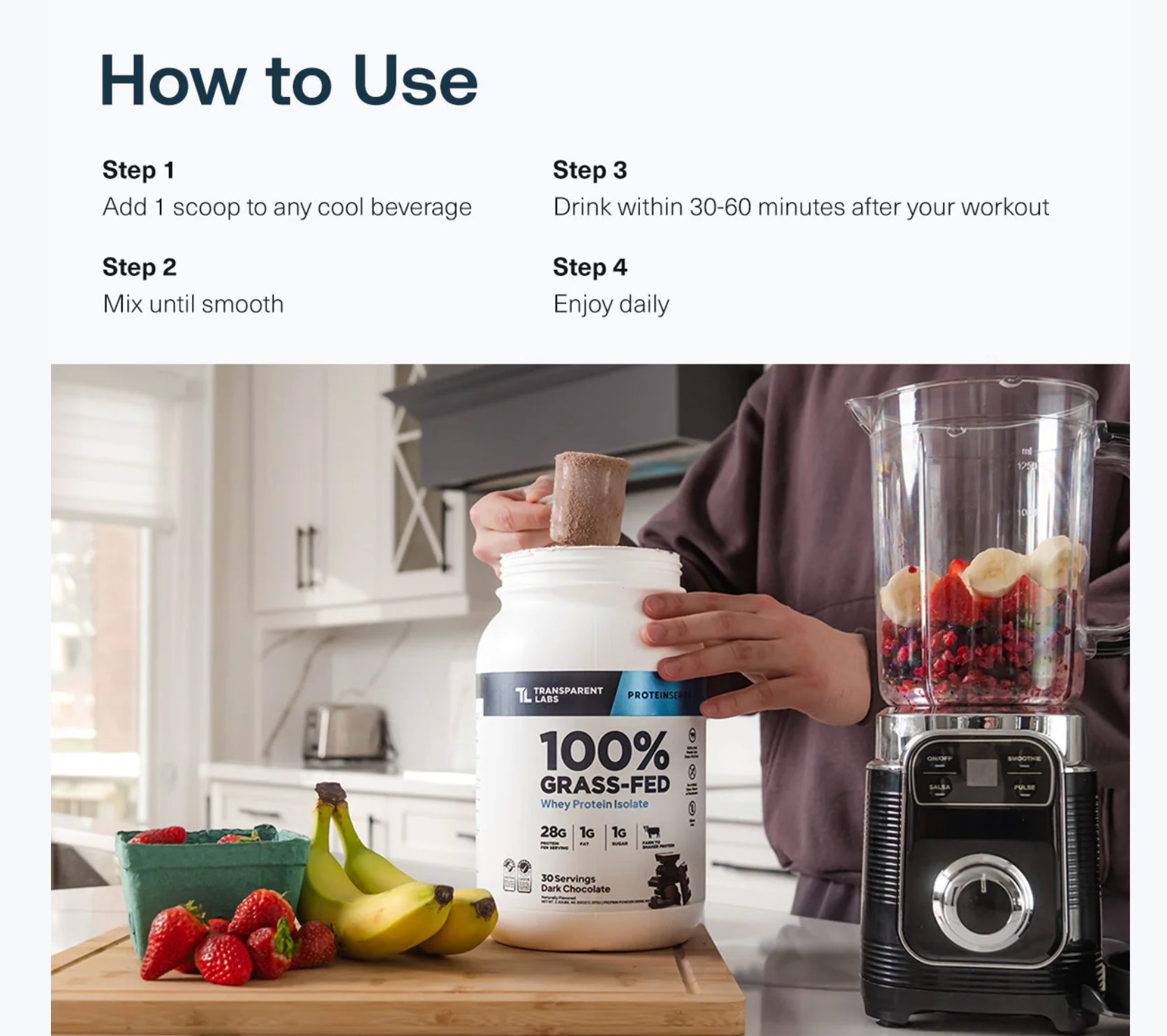 Transparent Labs: Whey Protein Isolate 2lb