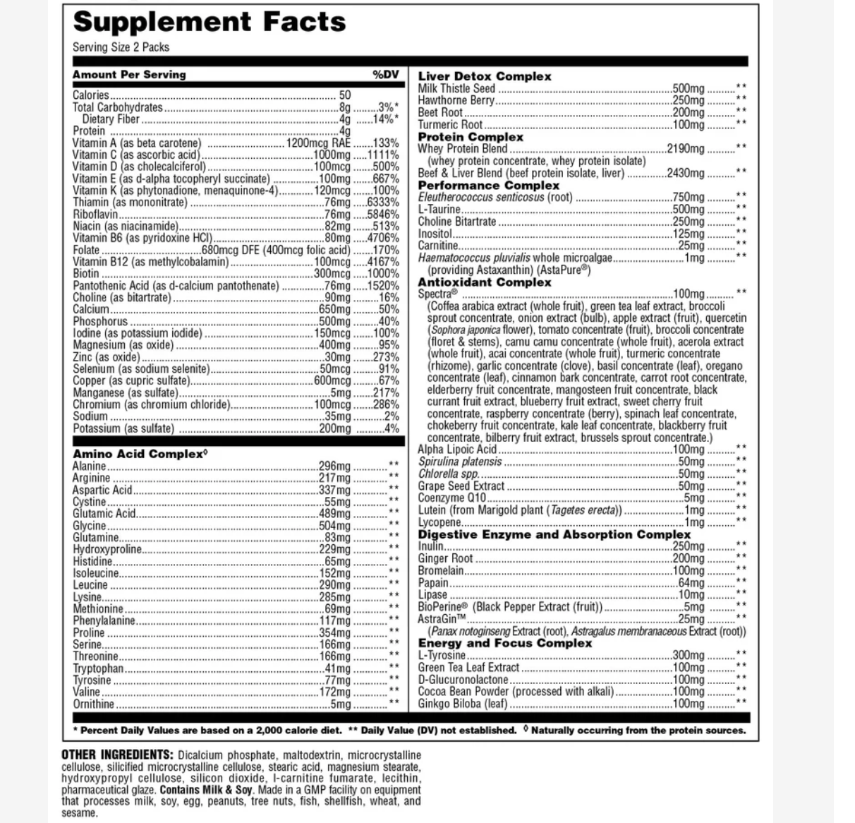 Animal Park Ultimate Training Pack: Multivitamin For Men (30 Packs)