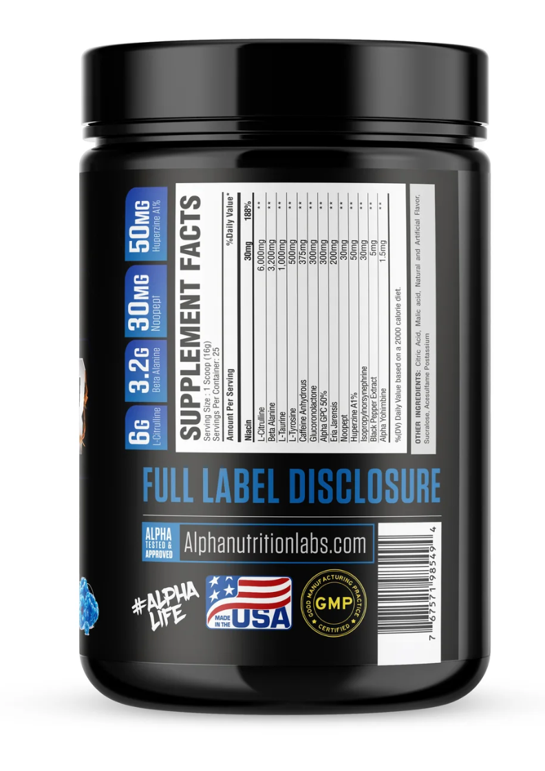 Alpha Nutrition Labs Twister Pre-Workout