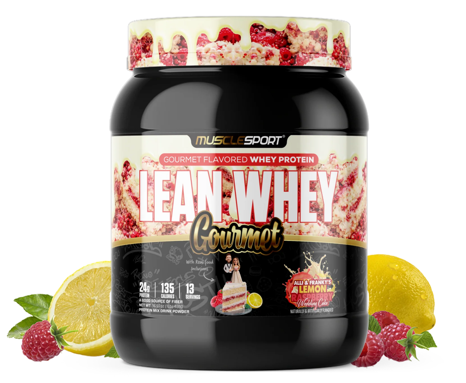 MuscleSport: 1LB Lean Whey Gourmet Premium Blended Protein