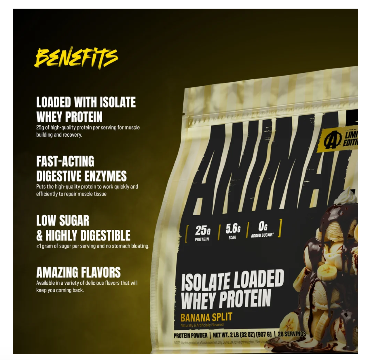 Animal Whey 2LB Iso Whey Protein Blend