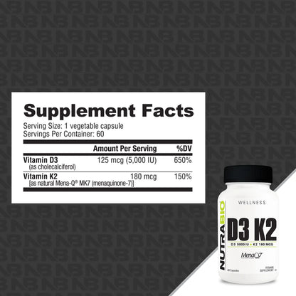 NutraBio: Vitamin D3/K2