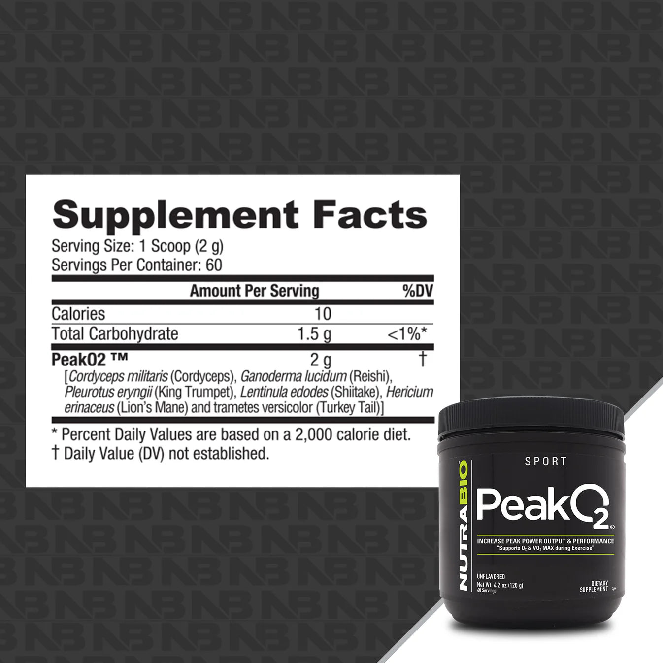 NutraBio: PeakO2 Powder