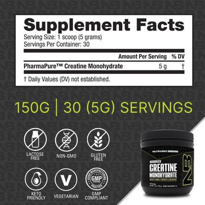 NutraBio: Creatine Monohydrate Power