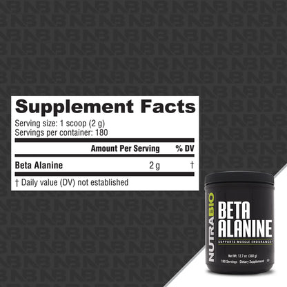 NutraBio: Beta Alanine Powder