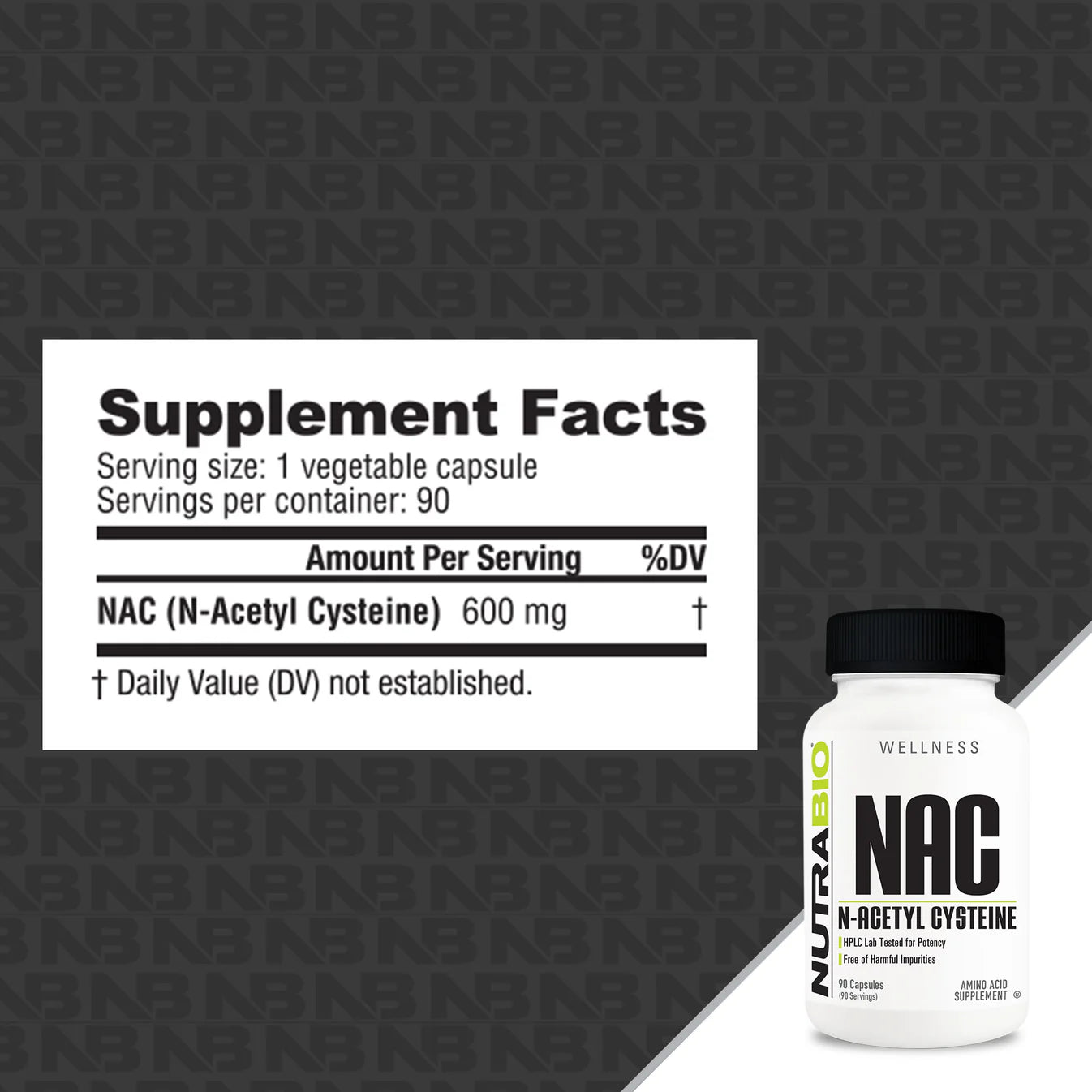 NutraBio: N-Acetyl-Cysteine (NAC)