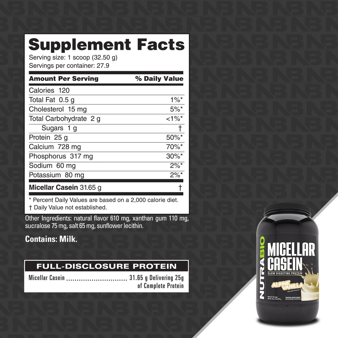 NutraBio: Micellar Casein