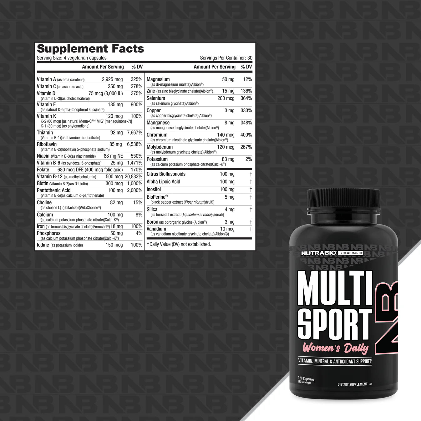 NutraBio: MultiSport for Woman