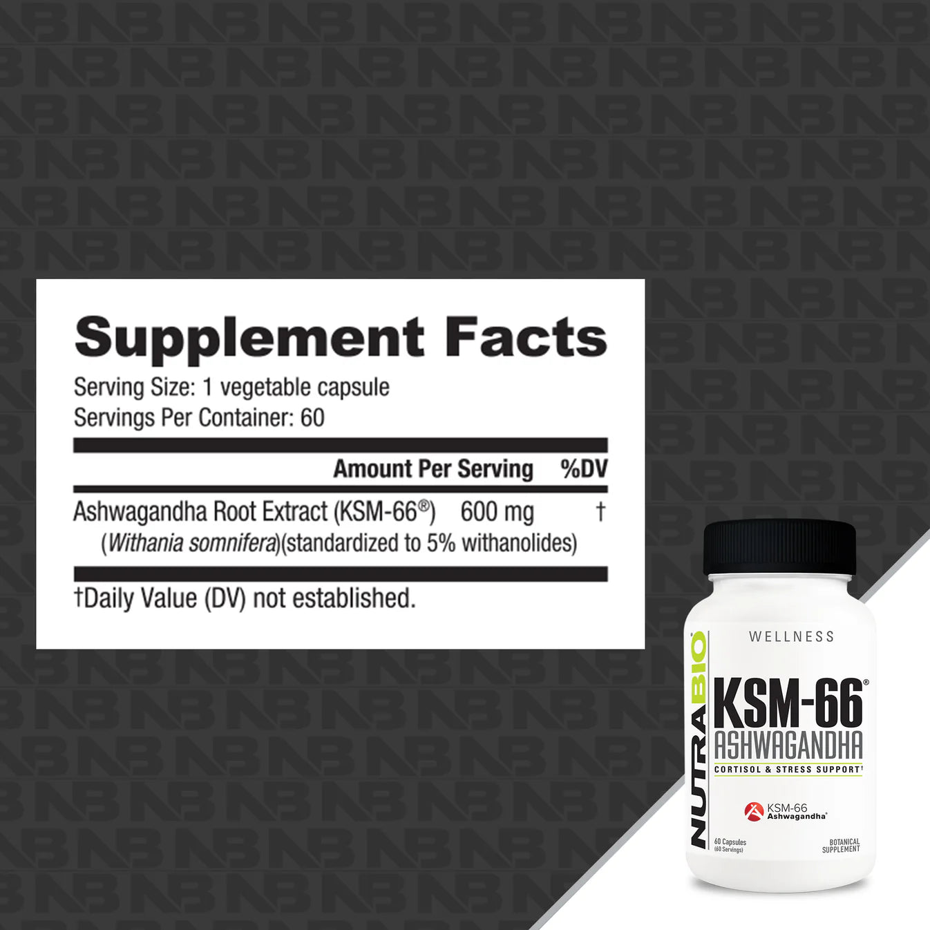 NutraBio: Ashwagandha KSM66