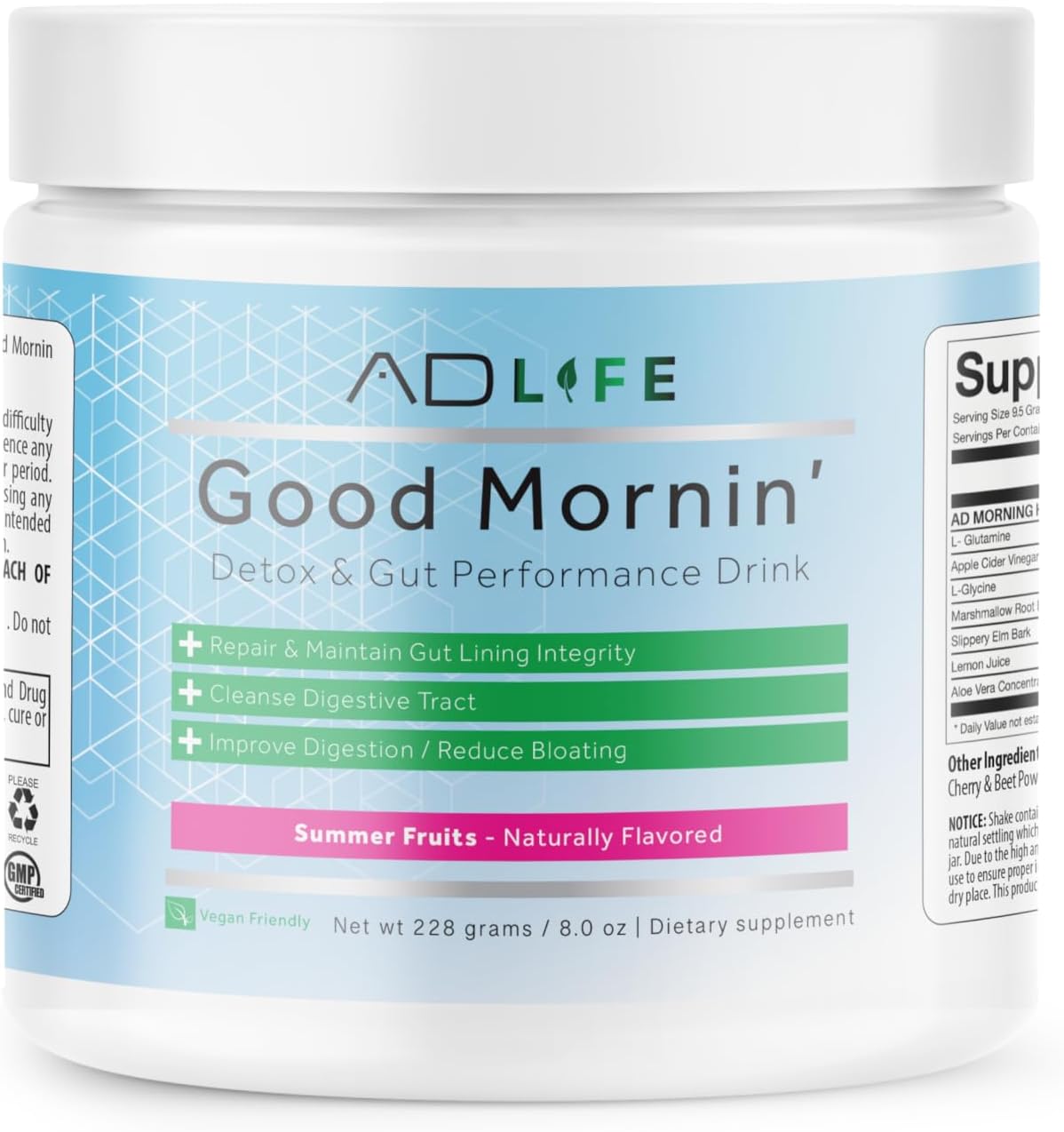 Project AD Life Good Morin Detox and Gut Performance Drink