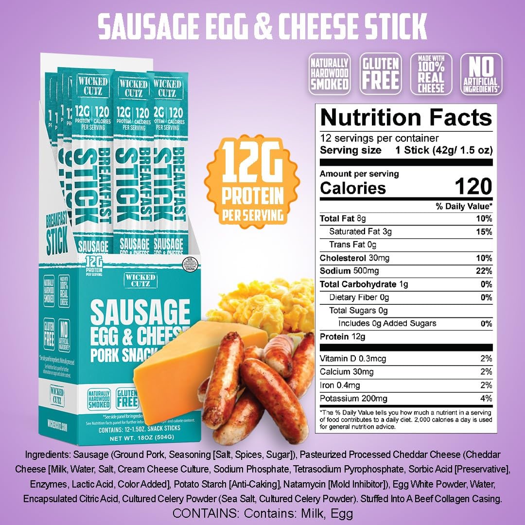 Wicked Cutz Breakfast Meat Sticks