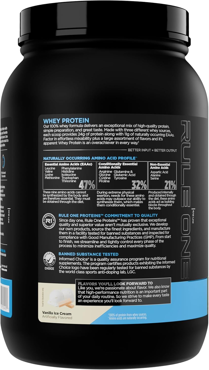 RULE 1 Whey Protein 100% Whey Protein