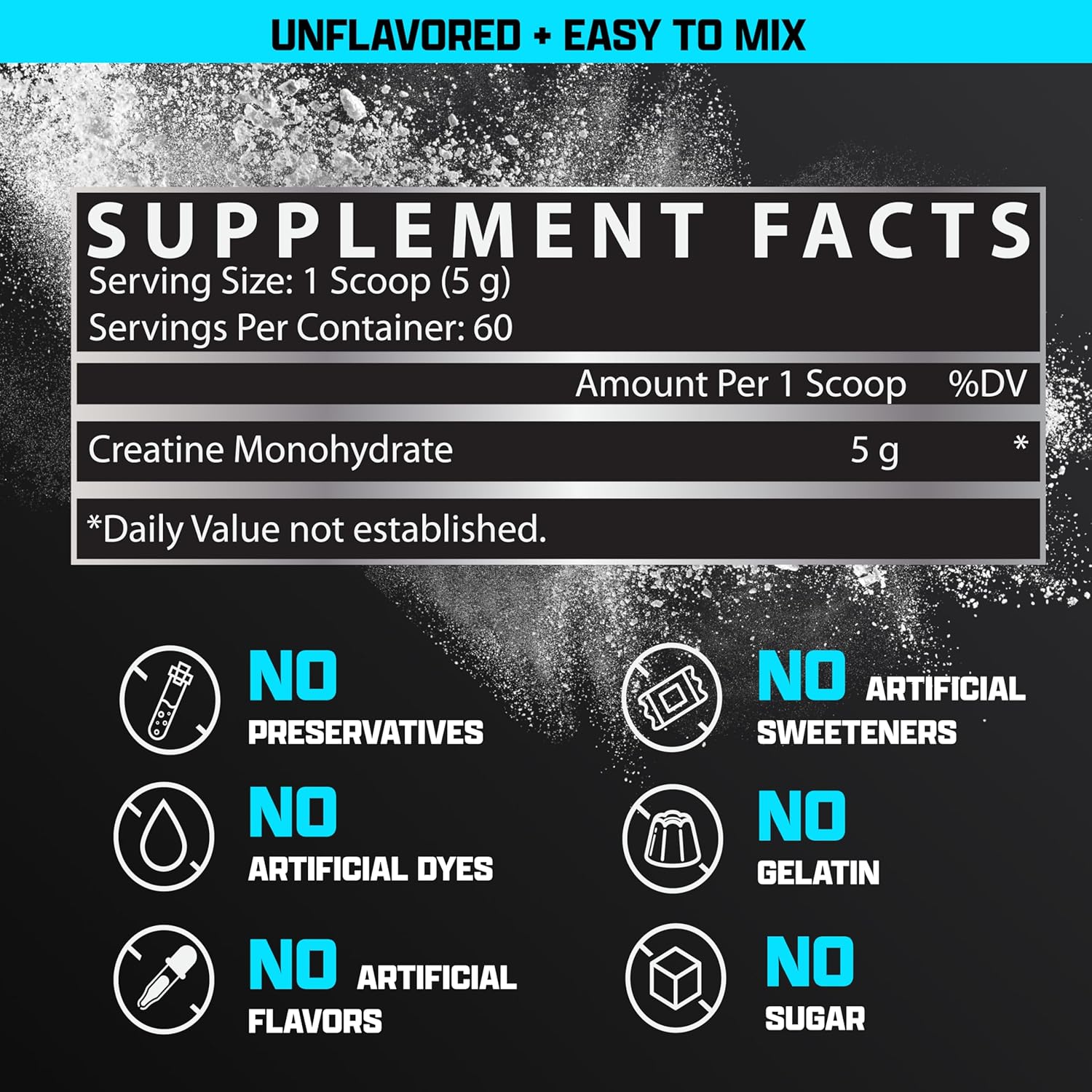Nutrex Creatine Monohydrate 300 Grams (60 servings)