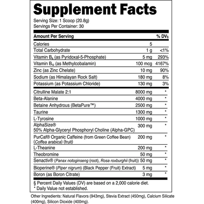 Transparent Labs Bulk Pre-Workout
