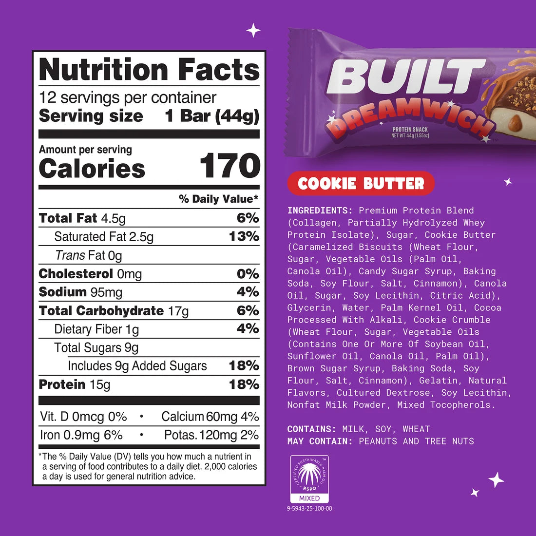 BUILT DREAMWICH Protein Bar