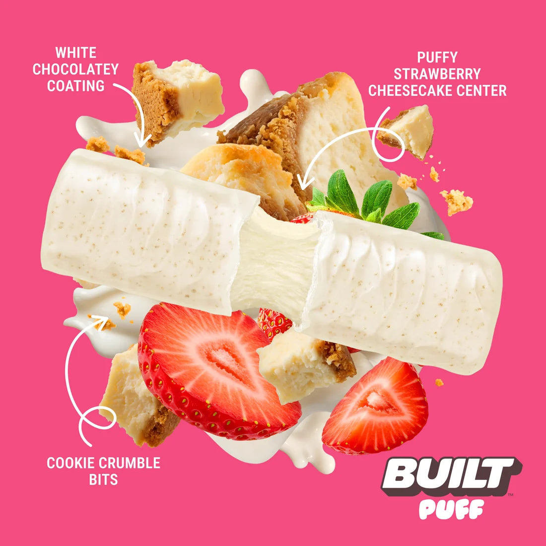 Built Puff Limited Edition Strawberry Cheesecake