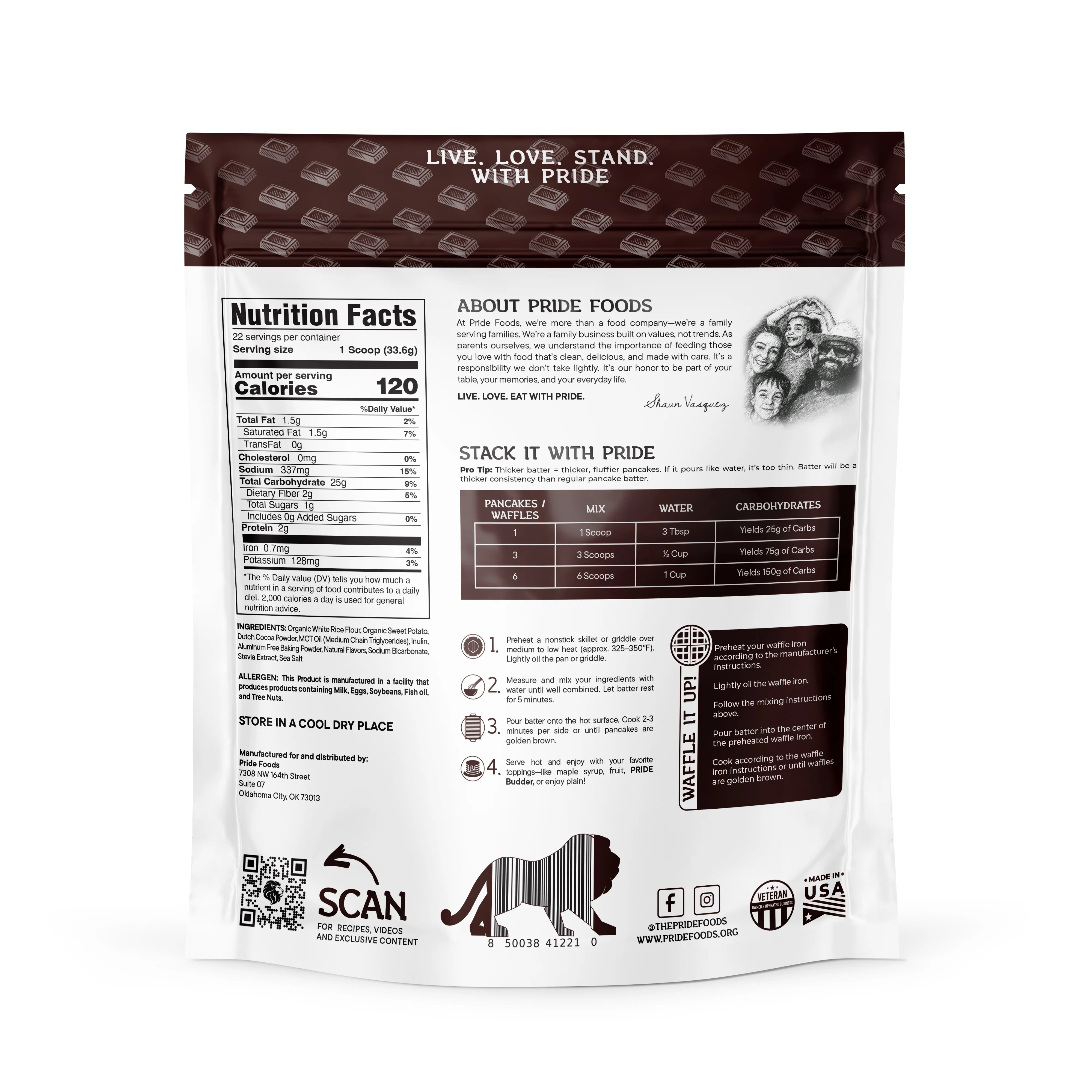 Pride Stacks Pancake & Waffle Mix