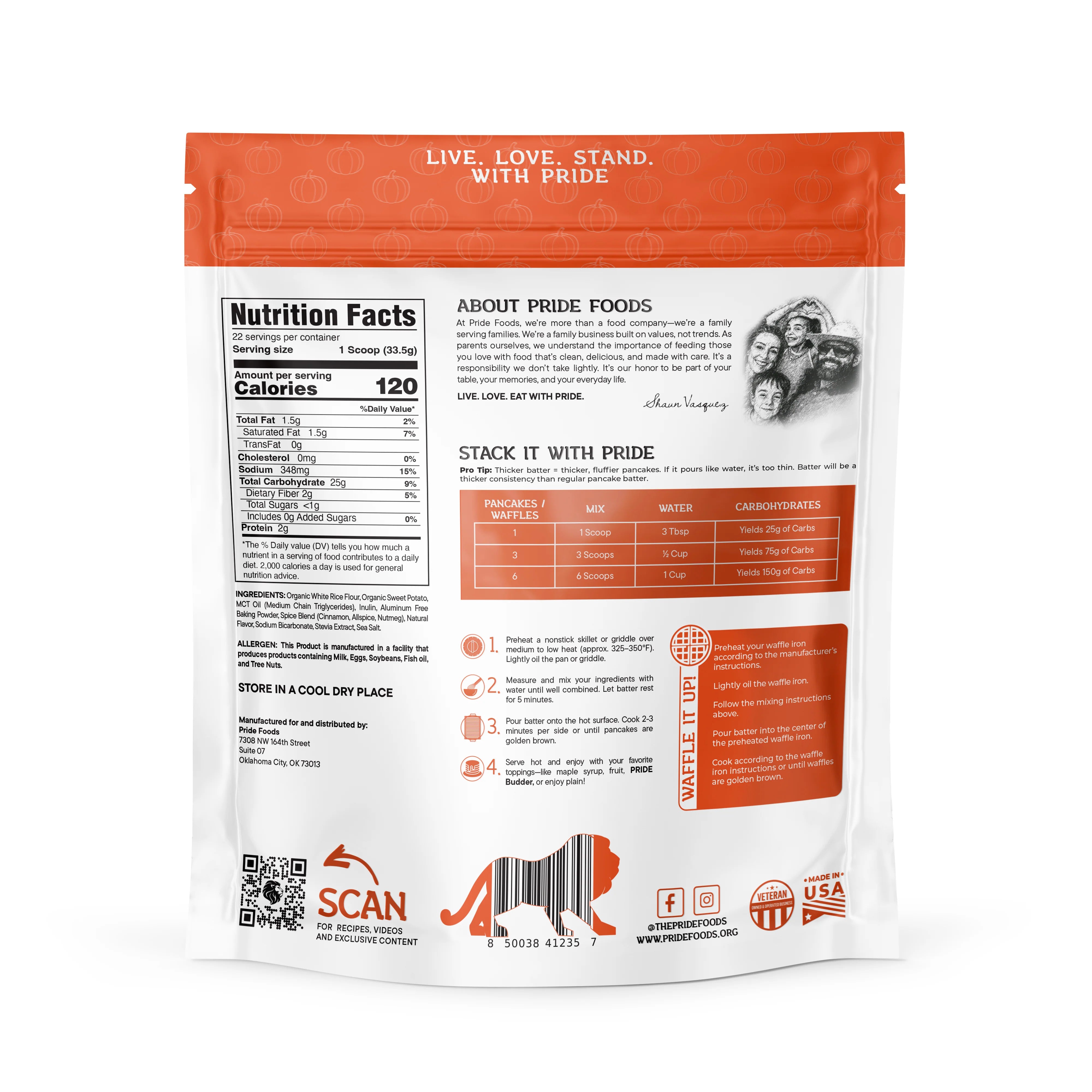 Pride Stacks Pancake & Waffle Mix