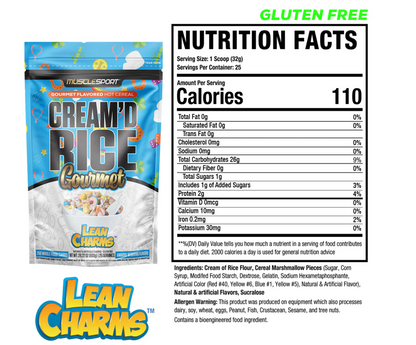 MuscleSport Cream'd Rice Gourmet - Hot Cereal - 25 servings