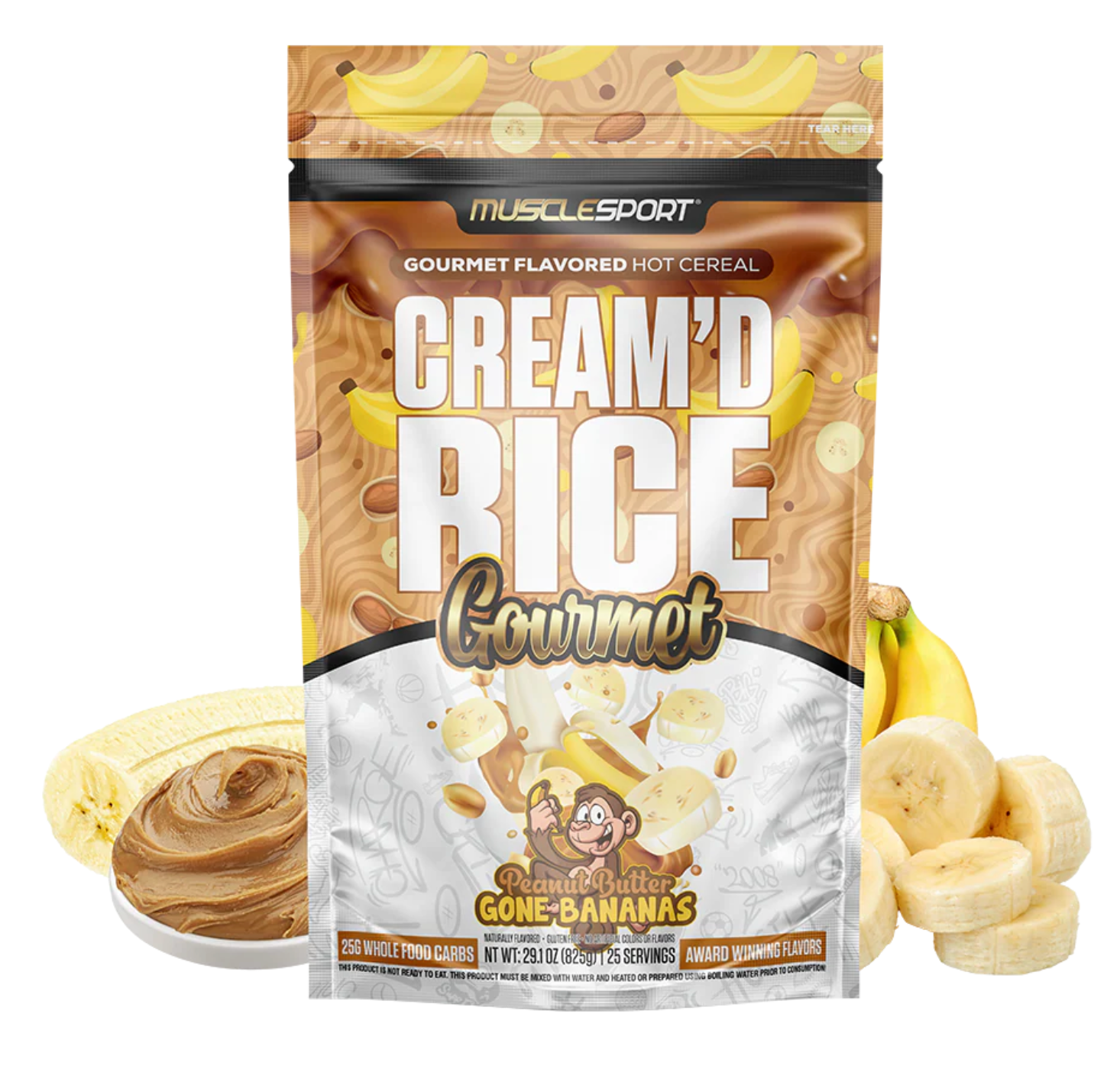 MuscleSport Cream'd Rice Gourmet - Hot Cereal - 25 servings