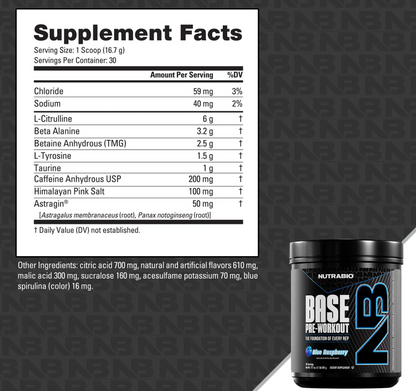 NUTRABIO BASE PRE-WORKOUT