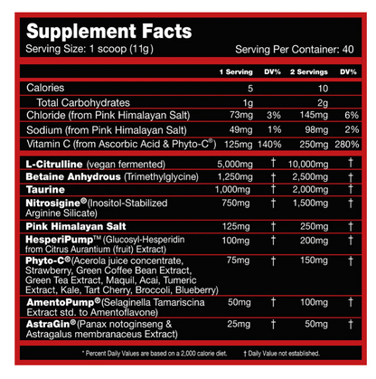 Performax Labs VasoMax Grand Pre Non-Stim Pre Workout Pump Powder