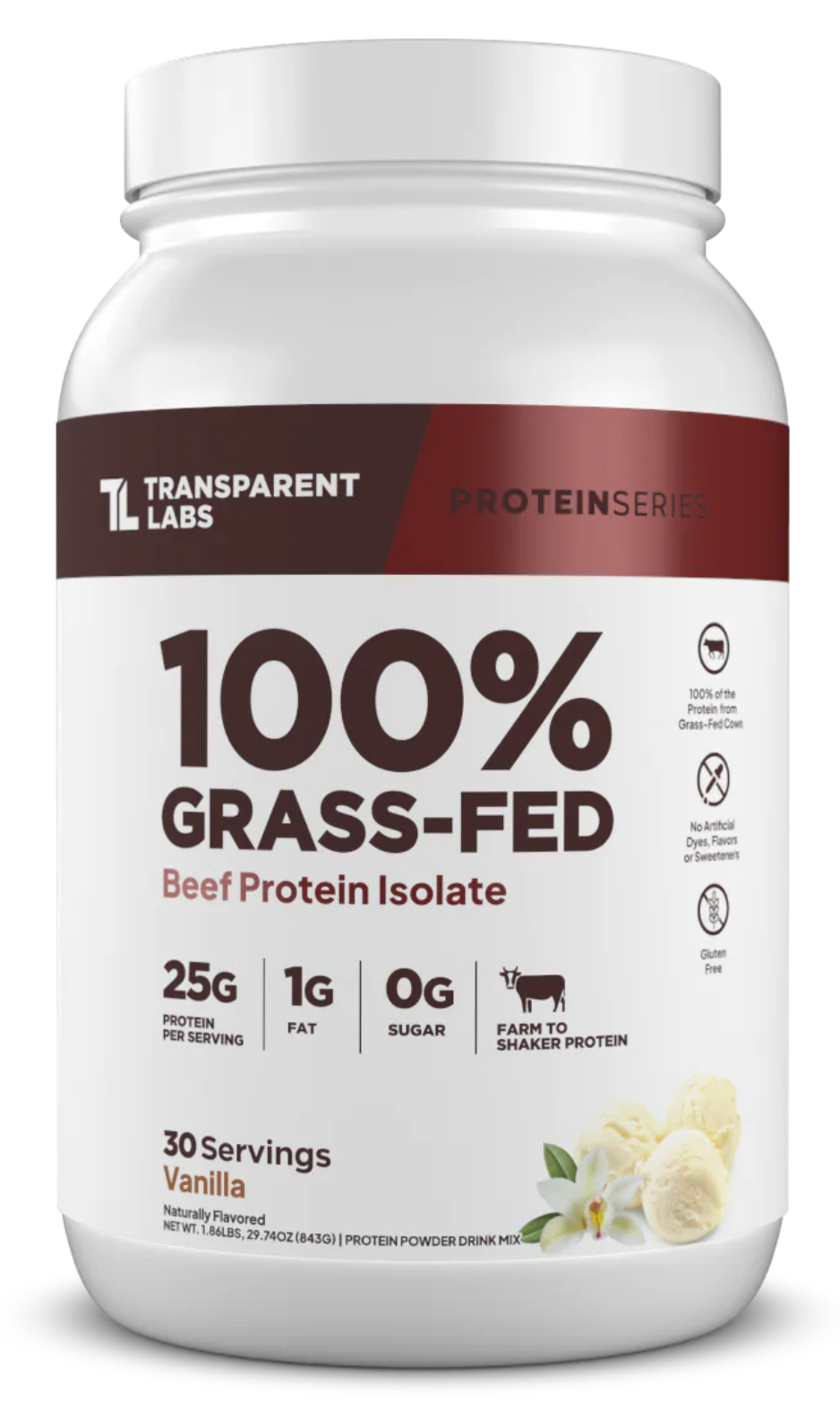 Transparent Labs Grass-Fed Beef Protein Isolate