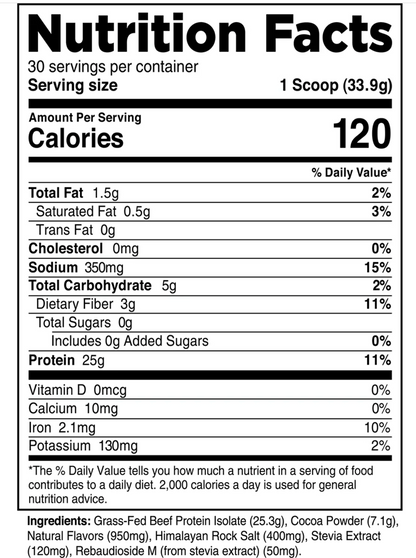 Transparent Labs Grass-Fed Beef Protein Isolate