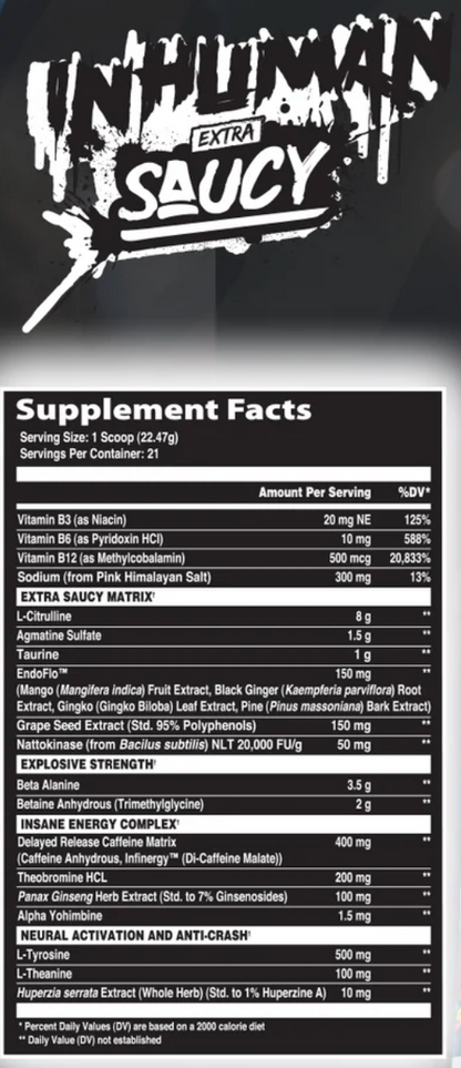 INHUMAN EXTRA SAUCY (AFTERDARK X PUMP SAUCE)