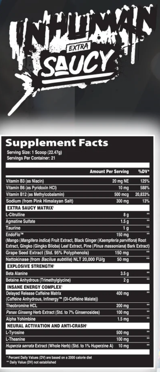 INHUMAN EXTRA SAUCY (AFTERDARK X PUMP SAUCE)