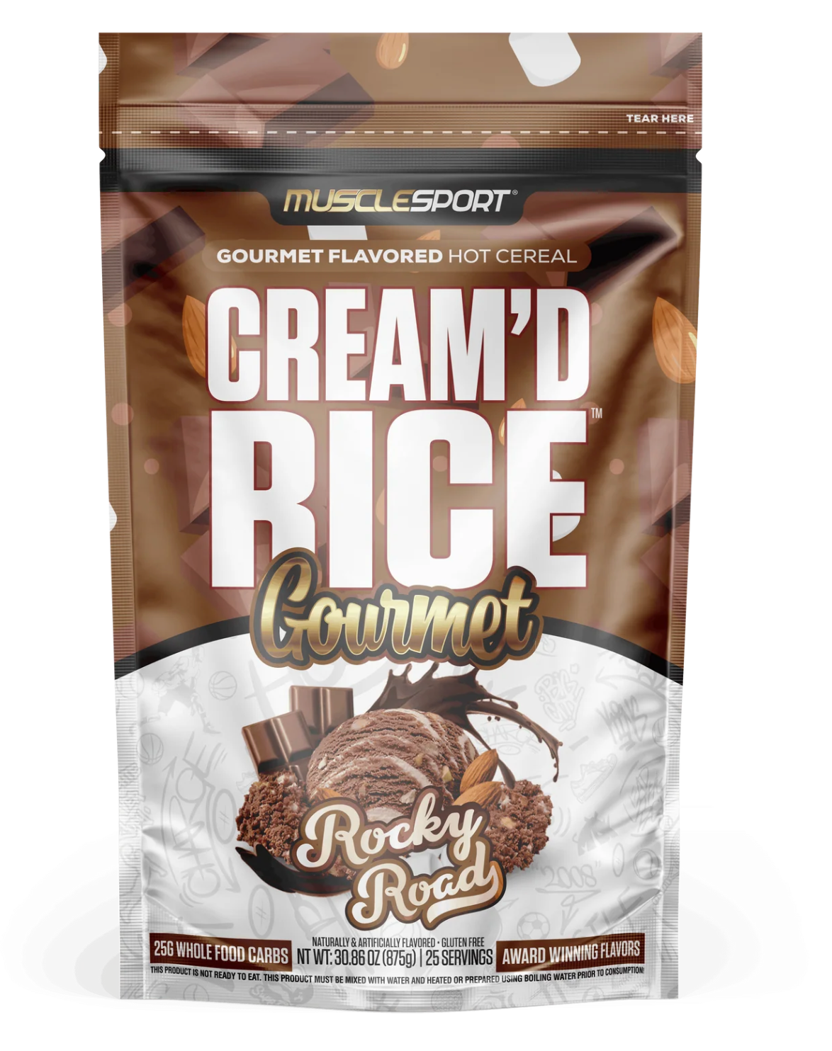 MuscleSport Cream'd Rice Gourmet - Hot Cereal - 25 servings