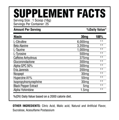 Alpha Nutrition Labs Twister Pre-Workout