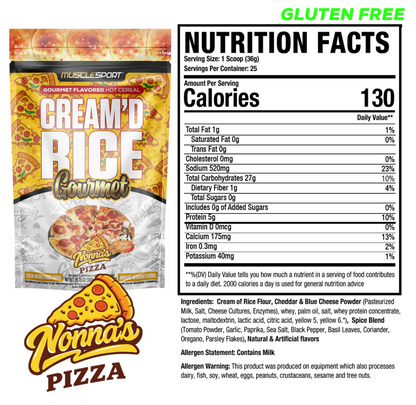 MuscleSport Cream'd Rice Gourmet - Hot Cereal - 25 servings