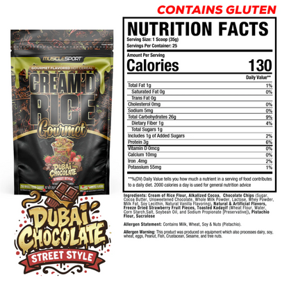 MuscleSport Cream'd Rice Gourmet - Hot Cereal - 25 servings