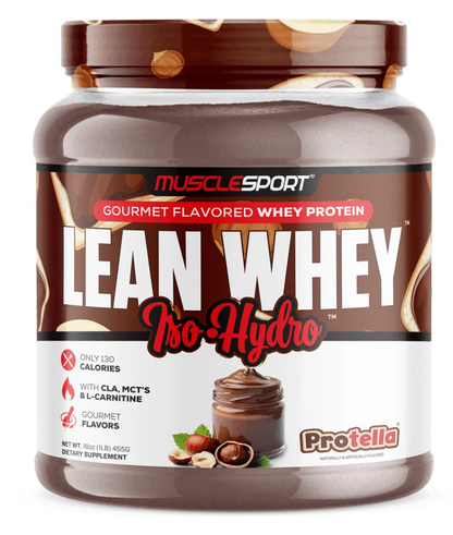 MuscleSport: 1LB Lean Whey Protein Iso Hydro Gourmet Protein