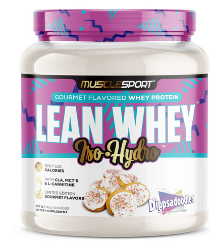 MuscleSport: 1LB Lean Whey Protein Iso Hydro Gourmet Protein