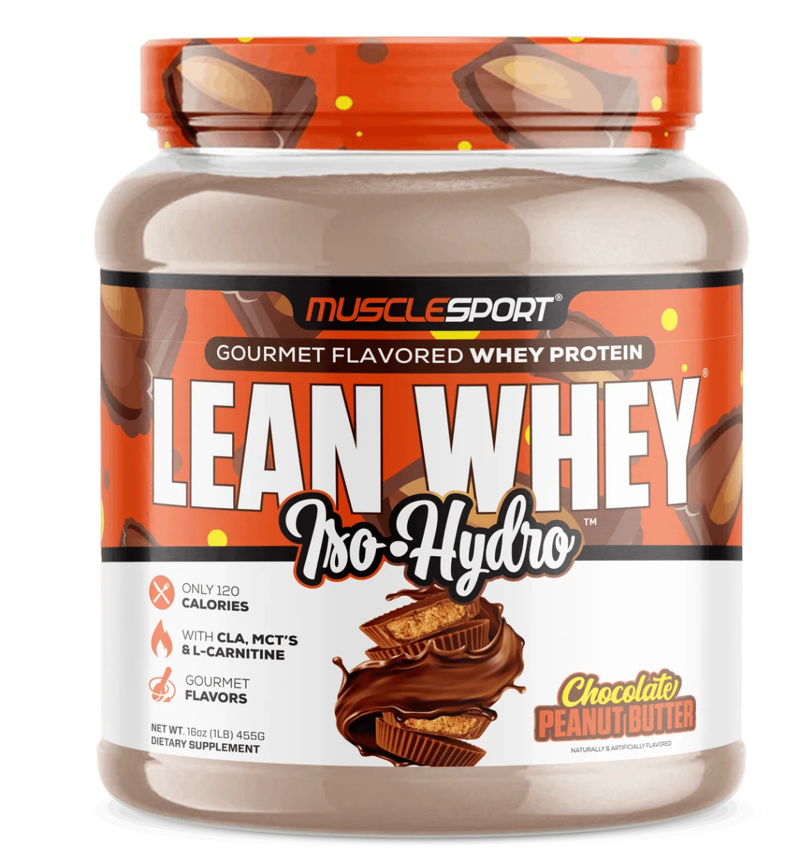 MuscleSport: 1LB Lean Whey Protein Iso Hydro Gourmet Protein
