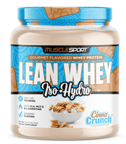 MuscleSport: 1LB Lean Whey Protein Iso Hydro Gourmet Protein