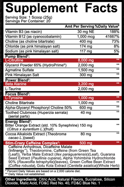 5% Nutrition 5150 Gladiator Pre Workout