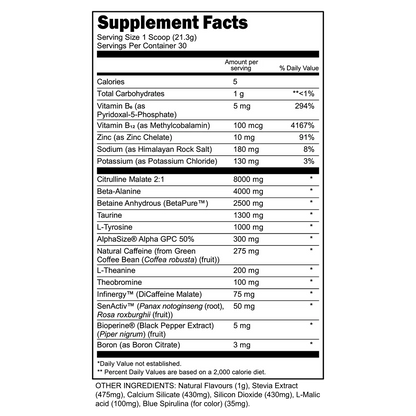Transparent Labs Bulk Black Pre-Workout