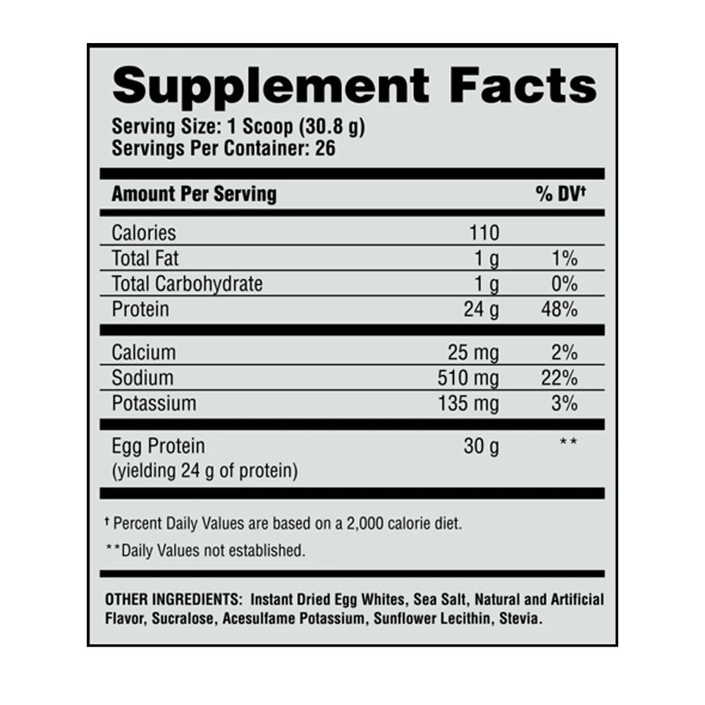 Apollon Nutrition Egg-Cellent Premium Grade Pure Egg Protein Powder